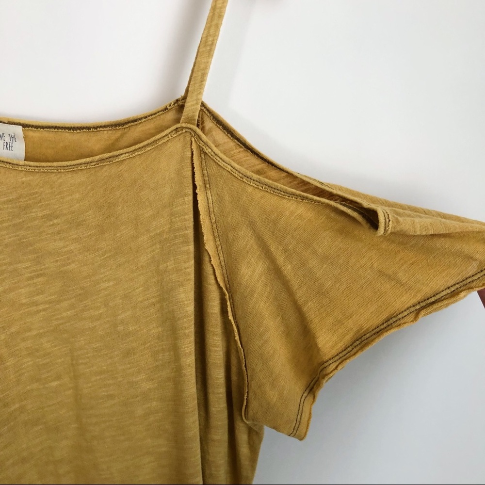 Free People / We the Free • Coraline Gold Top - Picture 3 of 5